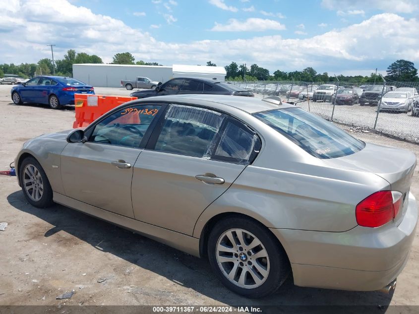 2007 BMW 328I VIN: WBAVA33577KX75337 Lot: 39711367