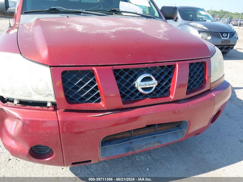 2004 Nissan Titan Xe VIN: 1N6AA07A94N562825 Lot: 39711386