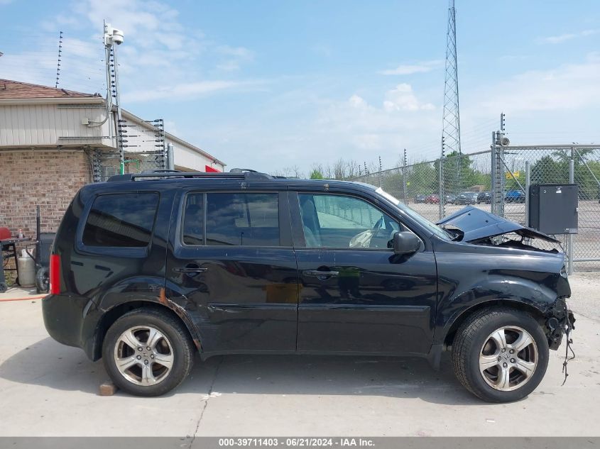 2013 Honda Pilot Exln VIN: 5FNYF4H74DB015604 Lot: 39711403