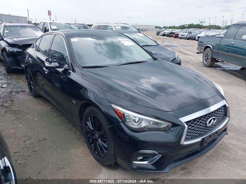 2019 Infiniti Q50 3.0T Luxe VIN: JN1EV7AR6KM552145 Lot: 39711422