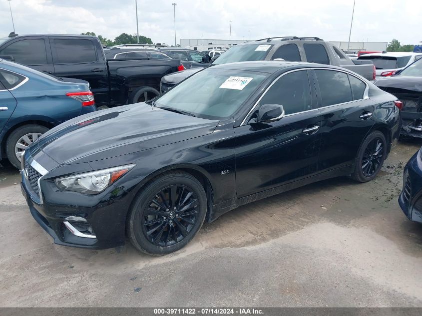 2019 Infiniti Q50 3.0T Luxe VIN: JN1EV7AR6KM552145 Lot: 39711422