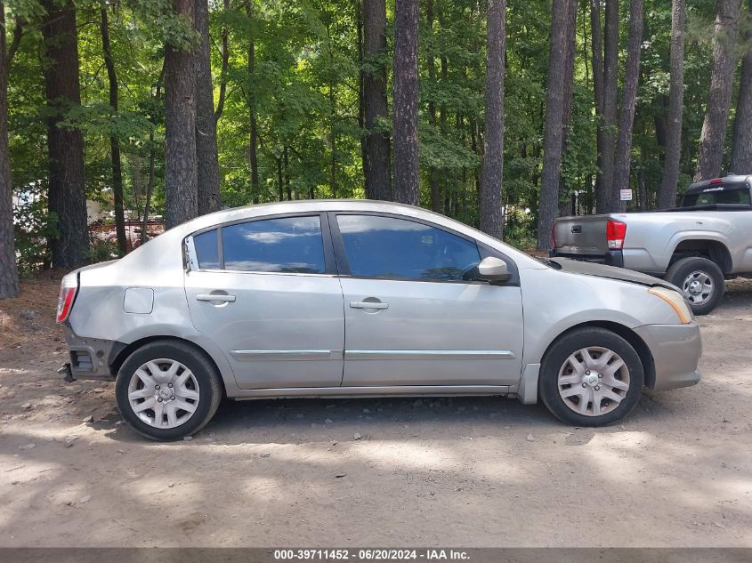 2010 Nissan Sentra 2.0S VIN: 3N1AB6AP5AL621562 Lot: 39711452