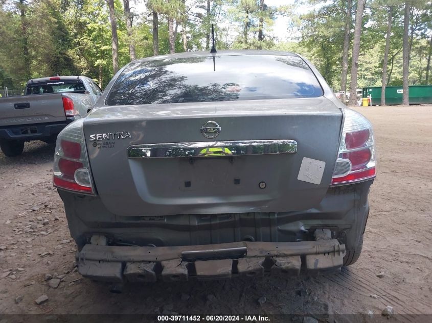 2010 Nissan Sentra 2.0S VIN: 3N1AB6AP5AL621562 Lot: 39711452