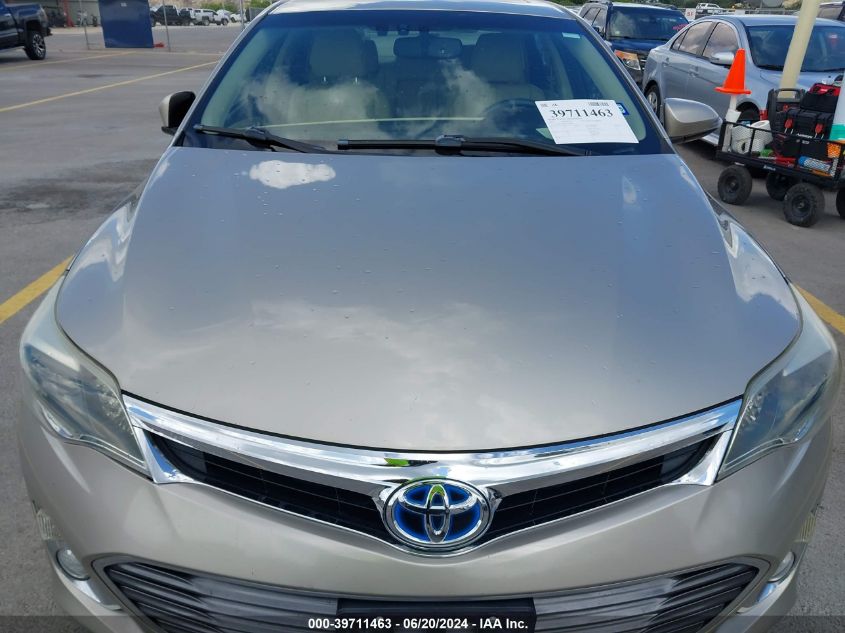 2013 Toyota Avalon Hybrid Limited VIN: 4T1BD1EBXDU006346 Lot: 39711463