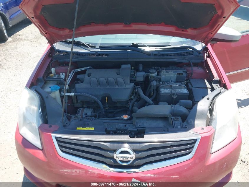 2010 Nissan Sentra 2.0/2.0S/Sr/2.0Sl VIN: 3N1AB6AP3AL688550 Lot: 39711470