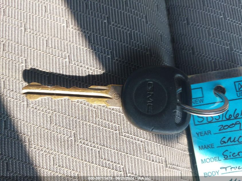 2009 GMC Sierra 1500 Work Truck VIN: 1GTEK19C29Z150672 Lot: 39711479