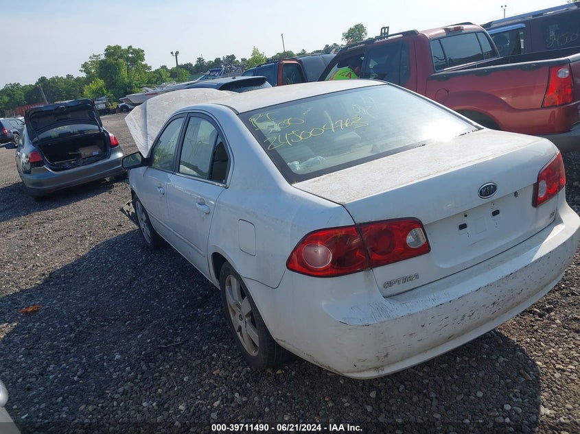 2007 Kia Optima Lx VIN: KNAGE123975127868 Lot: 39711490