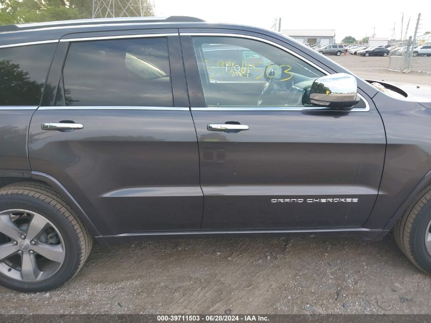 2014 Jeep Grand Cherokee Overland VIN: 1C4RJFCG3EC340099 Lot: 39711503