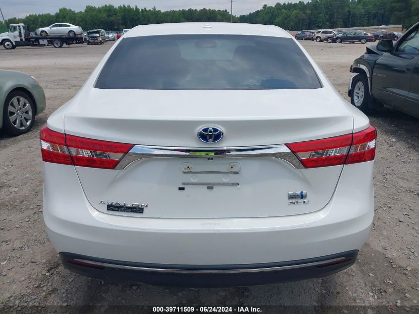 2013 Toyota Avalon Hybrid Xle Touring VIN: 4T1BD1EB6DU018042 Lot: 39711509