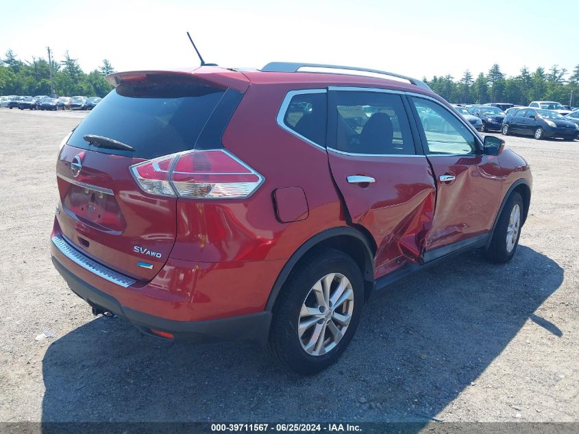 2014 Nissan Rogue Sv VIN: 5N1AT2MV0EC856770 Lot: 39711567