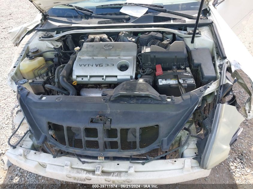 2004 Lexus Es 330 VIN: JTHBA30G045016663 Lot: 39711574