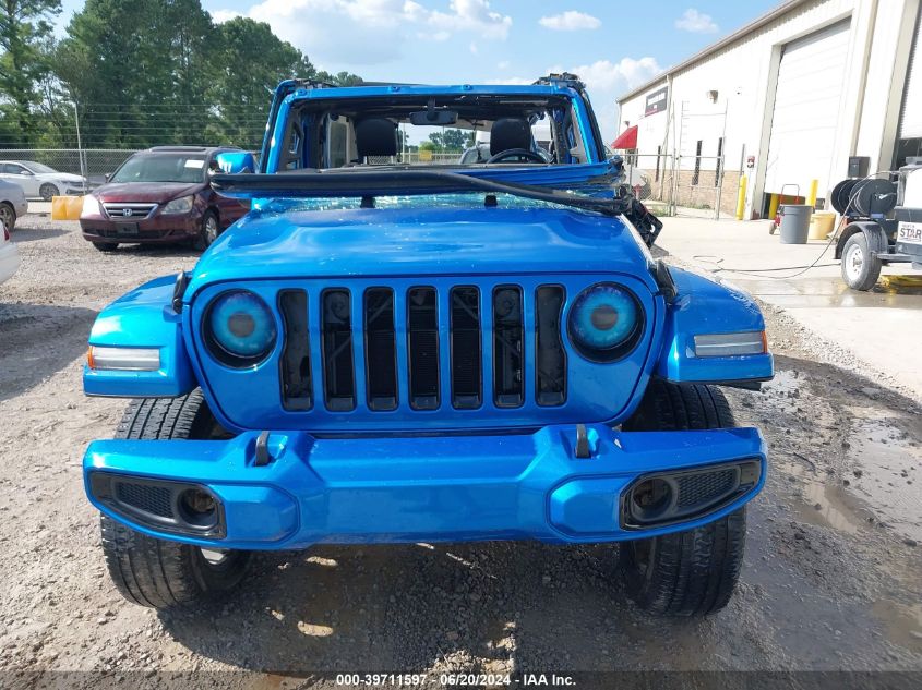2022 Jeep Wrangler Unlimited High Altitude 4X4 VIN: 1C4HJXEG4NW126221 Lot: 39711597