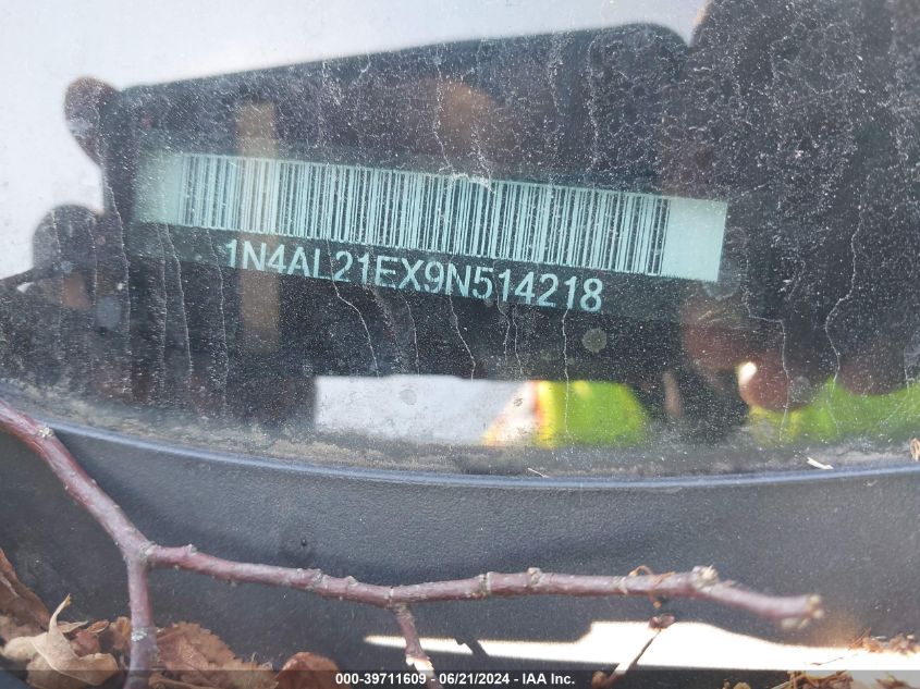 2009 Nissan Altima 2.5 S VIN: 1N4AL21EX9N514218 Lot: 39711609