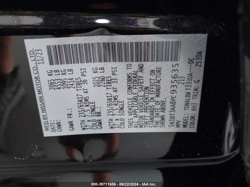 2023 NISSAN ROGUE S - 5N1BT3AA8PC935635