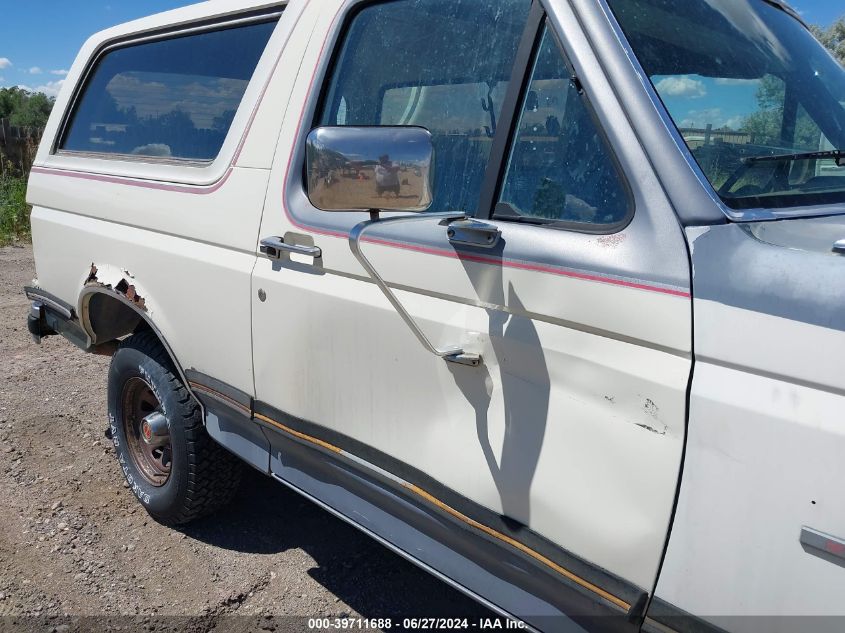 1991 Ford Bronco U100 VIN: 1FMEU15H5MLA72407 Lot: 39711688