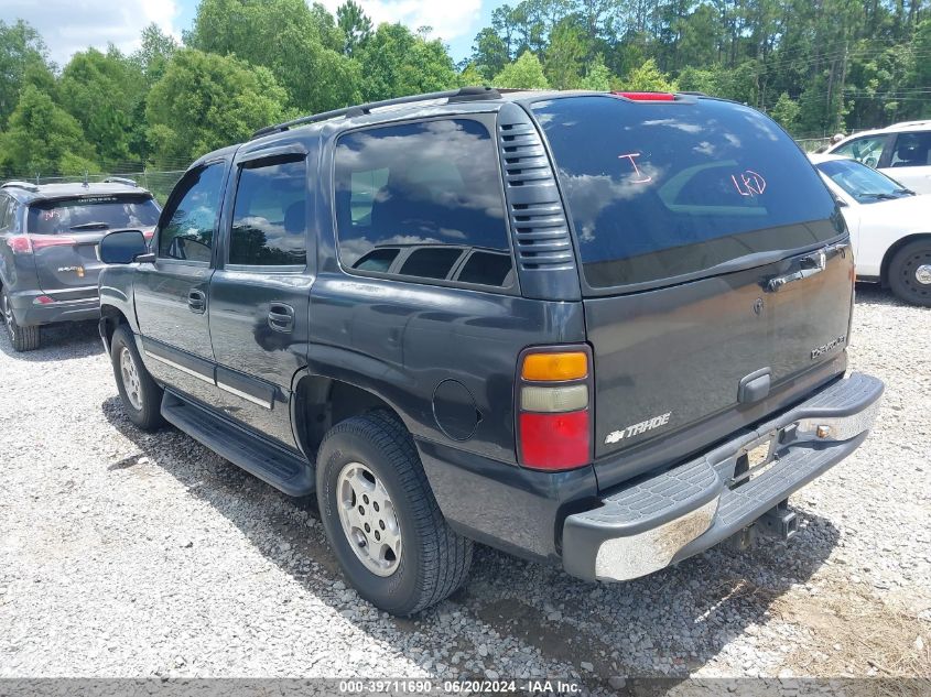 2005 Chevrolet Tahoe Ls VIN: 1GNEC13V55J196133 Lot: 39711690