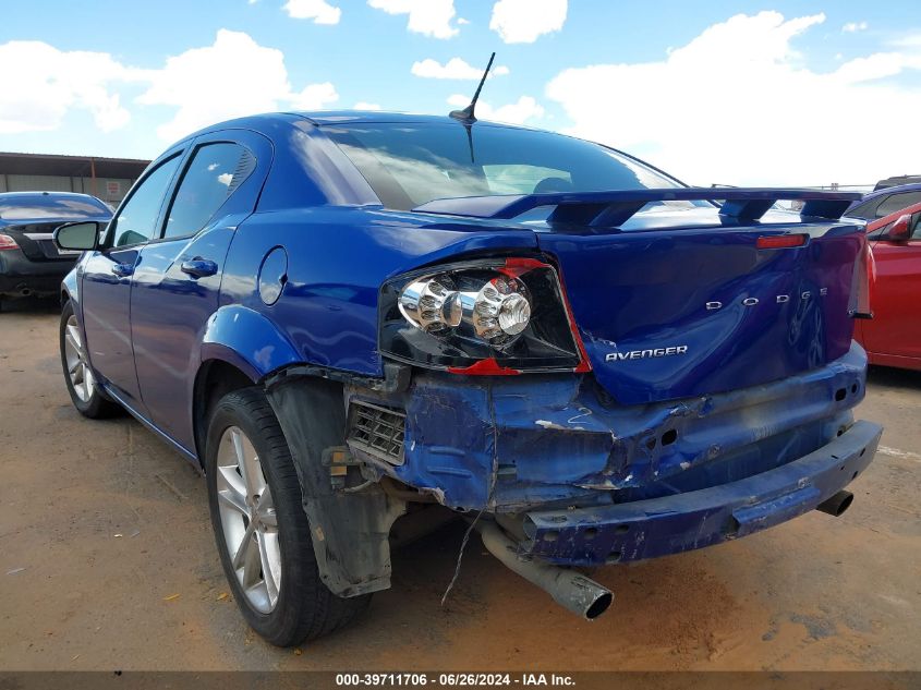 2013 Dodge Avenger Sxt VIN: 1C3CDZCG9DN572616 Lot: 39711706