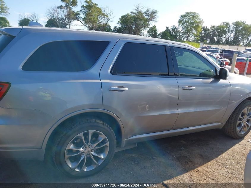2020 Dodge Durango Gt Plus Awd VIN: 1C4RDJDG7LC261167 Lot: 39711726