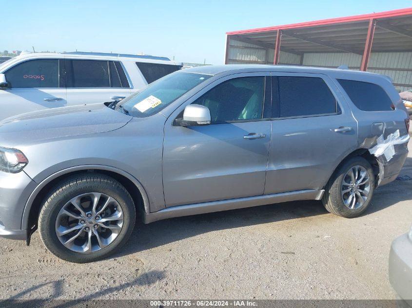 2020 Dodge Durango Gt Plus Awd VIN: 1C4RDJDG7LC261167 Lot: 39711726