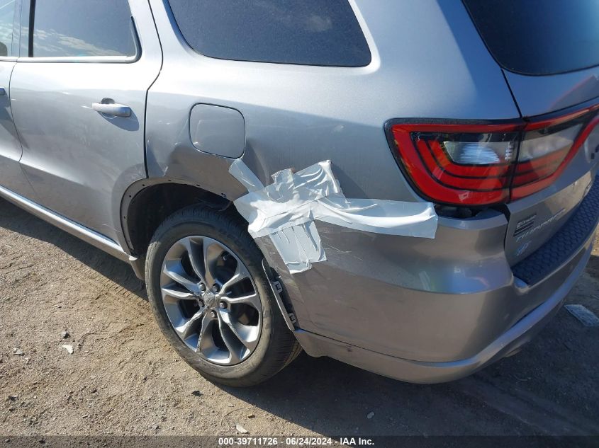 2020 Dodge Durango Gt Plus Awd VIN: 1C4RDJDG7LC261167 Lot: 39711726