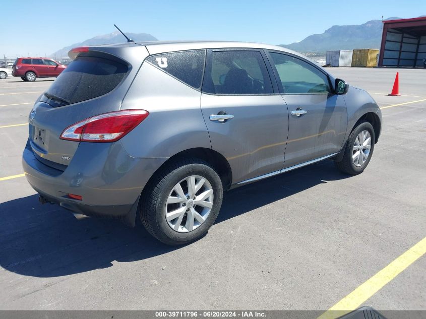 2013 Nissan Murano S VIN: JN8AZ1MW4DW318127 Lot: 39711796