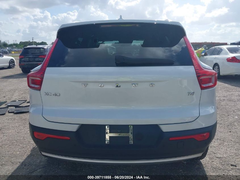 2022 Volvo Xc40 T4 Inscription VIN: YV4AC2HL4N2782799 Lot: 39711855