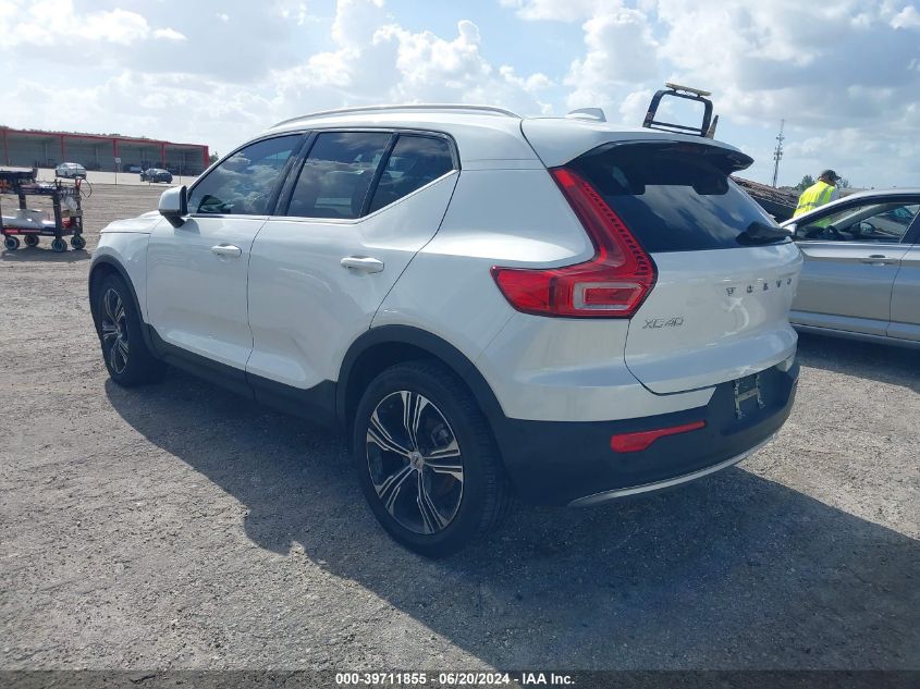 2022 Volvo Xc40 T4 Inscription VIN: YV4AC2HL4N2782799 Lot: 39711855