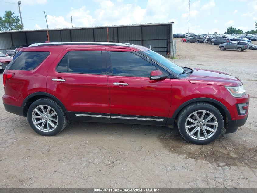 2016 Ford Explorer Limited VIN: 1FM5K7FH4GGB92011 Lot: 39711882
