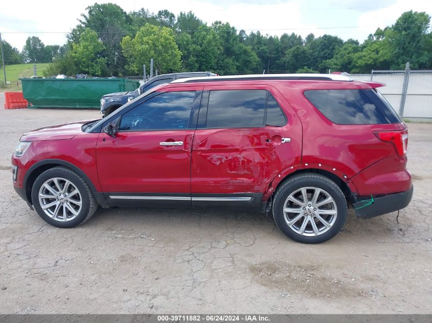 2016 Ford Explorer Limited VIN: 1FM5K7FH4GGB92011 Lot: 39711882