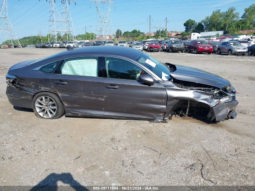 2021 Honda Accord Lx VIN: 1HGCV1F1XMA018415 Lot: 39711884