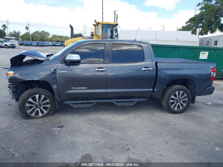 2018 Toyota Tundra Limited 5.7L V8 VIN: 5TFFY5F1XJX237782 Lot: 39711926