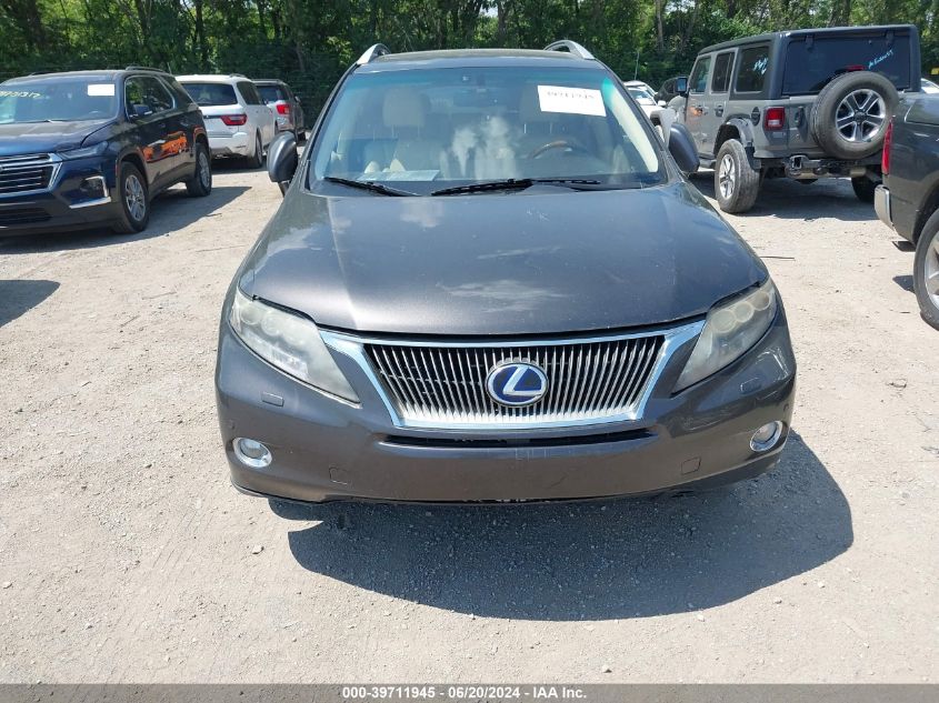 2010 Lexus Rx 450H VIN: JTJBC1BA5A2412056 Lot: 39711945