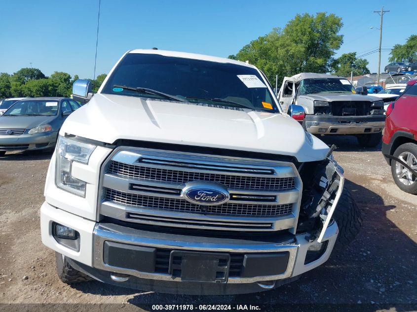 2016 Ford F-150 Platinum VIN: 1FTEW1EF6GFA99261 Lot: 39711978
