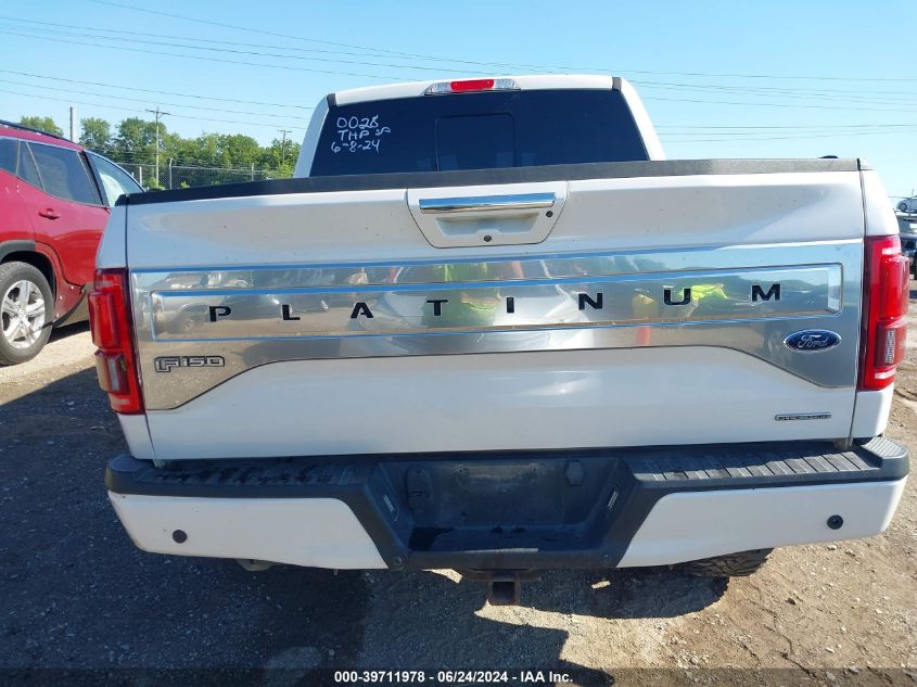 2016 Ford F-150 Platinum VIN: 1FTEW1EF6GFA99261 Lot: 39711978
