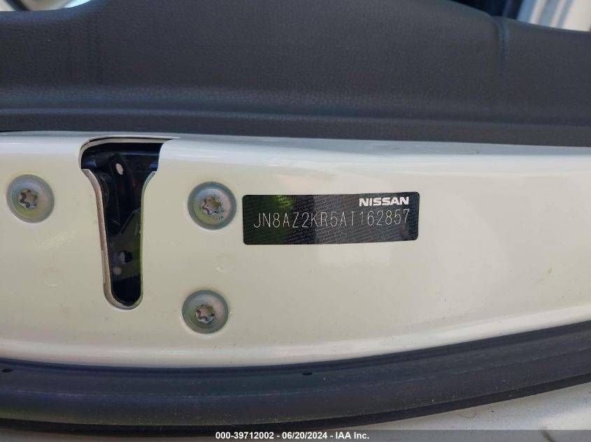 2010 Nissan Cube 1.8S VIN: JN8AZ2KR5AT162857 Lot: 39712002