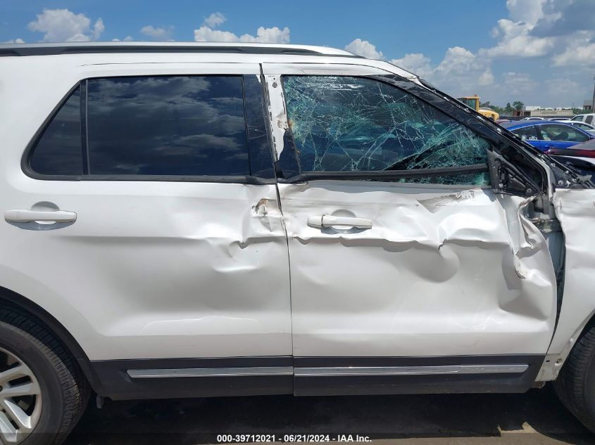 2016 Ford Explorer Xlt VIN: 1FM5K7D87GGC58036 Lot: 39712021