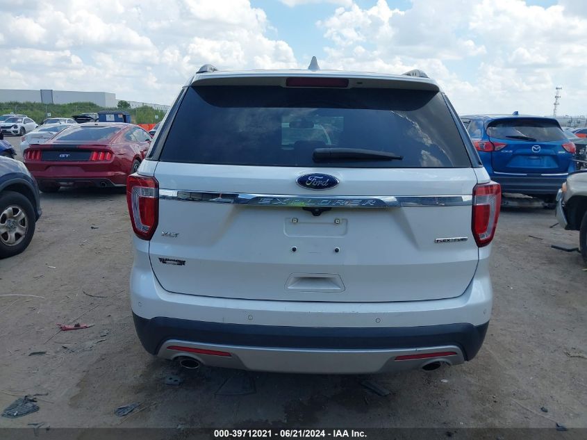 2016 Ford Explorer Xlt VIN: 1FM5K7D87GGC58036 Lot: 39712021