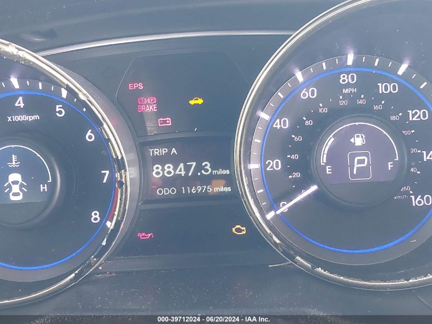 2013 Hyundai Sonata Se VIN: 5NPEC4AC7DH598805 Lot: 39712024