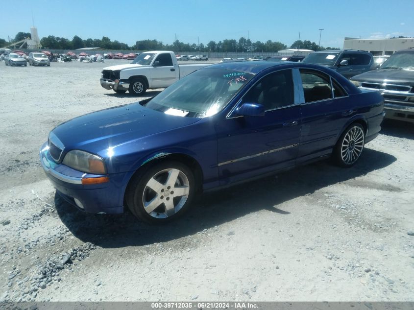 2000 Lincoln Ls V6 Auto/V6 Manual VIN: 1LNHM86SXYY802255 Lot: 39712035