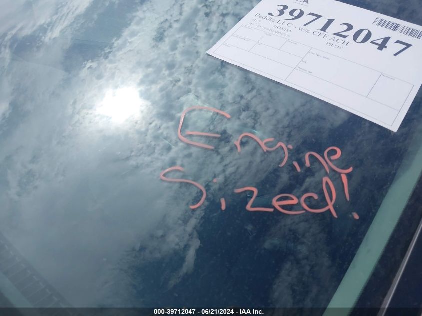 2010 Honda Pilot Ex-L VIN: 5FNYF4H52AB016910 Lot: 39712047