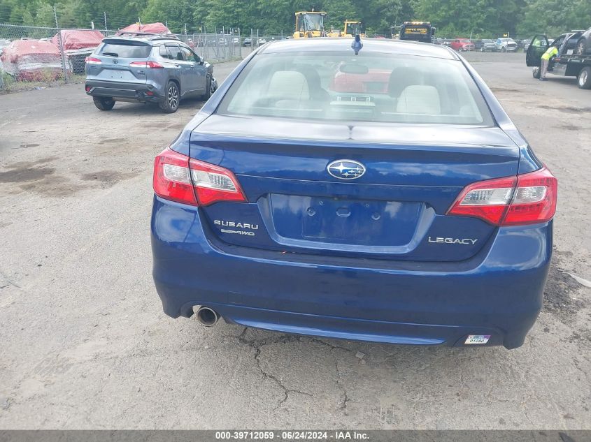 2016 Subaru Legacy 2.5I Premium VIN: 4S3BNAF63G3053506 Lot: 39712059