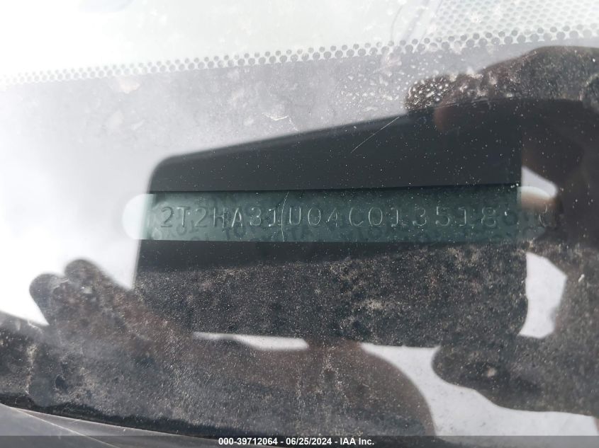 2004 Lexus Rx 330 VIN: 2T2HA31U04C013518 Lot: 39712064