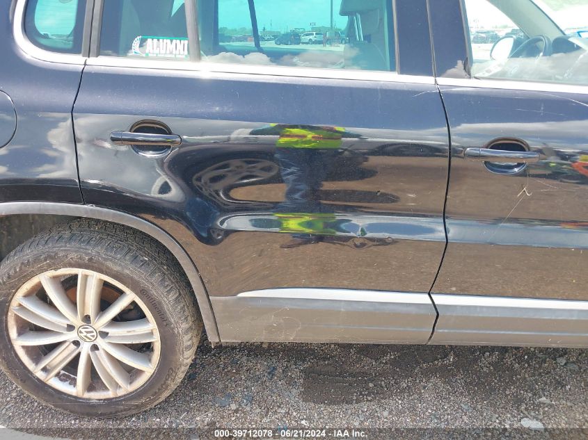 2012 Volkswagen Tiguan Se VIN: WVGAV7AX7CW530599 Lot: 39712078