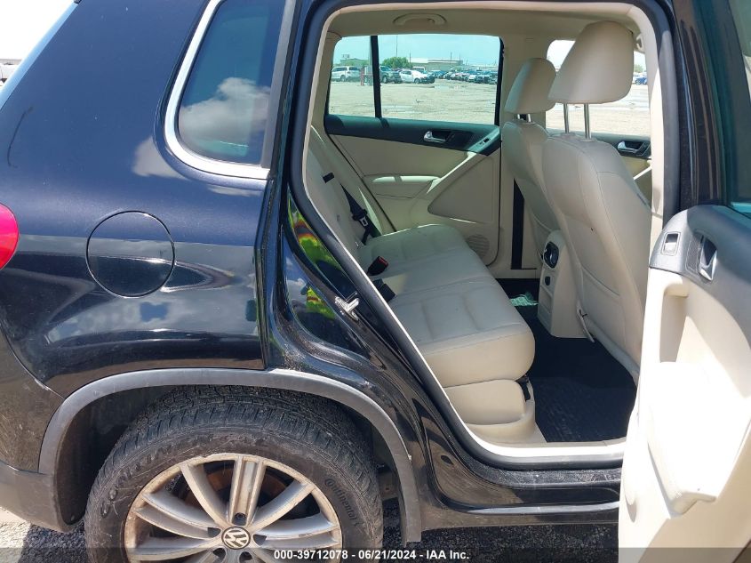 2012 Volkswagen Tiguan Se VIN: WVGAV7AX7CW530599 Lot: 39712078