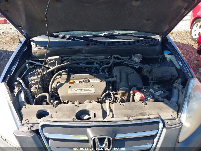 2005 Honda Cr-V Ex VIN: JHLRD78875C015635 Lot: 39712102