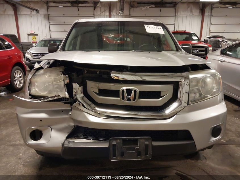 2011 Honda Pilot Lx VIN: 5FNYF4H29BB093801 Lot: 39712119