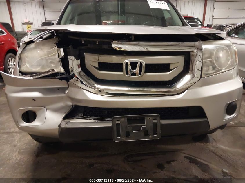 2011 Honda Pilot Lx VIN: 5FNYF4H29BB093801 Lot: 39712119