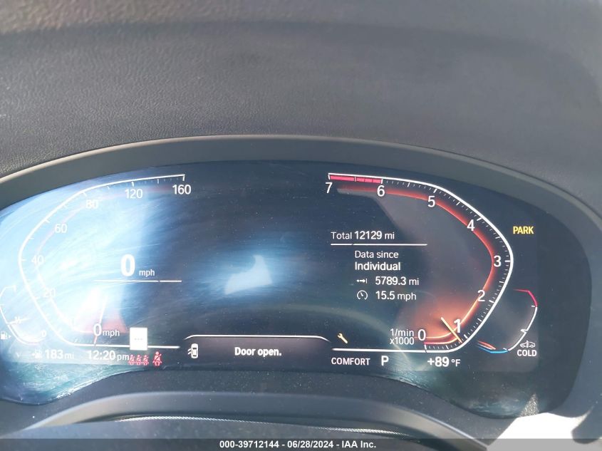 2022 BMW X3 xDrive30I VIN: 5UX53DP01N9J36925 Lot: 39712144