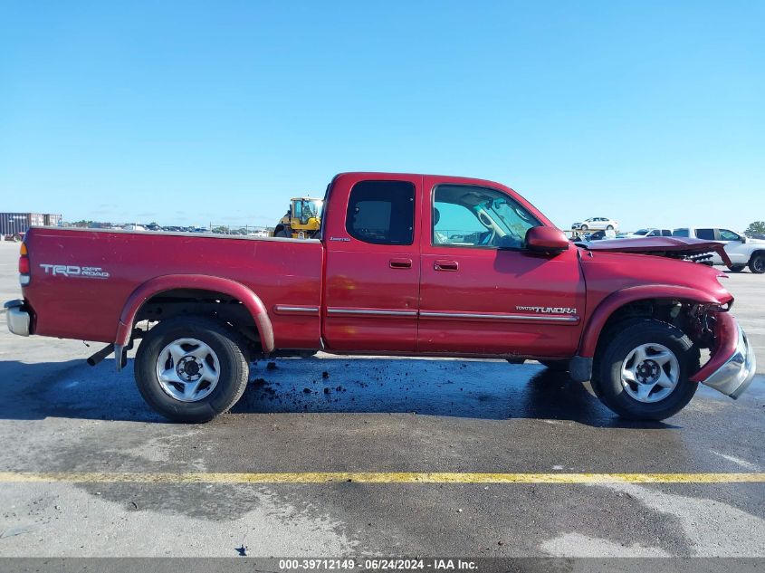 2002 Toyota Tundra Ltd V8 VIN: 5TBRT381X2S295999 Lot: 39712149