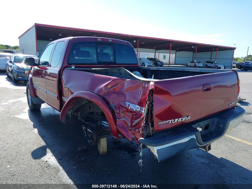 2002 Toyota Tundra Ltd V8 VIN: 5TBRT381X2S295999 Lot: 39712149